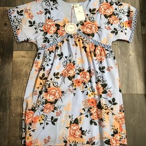 New blue/orange floral Umgee dress
